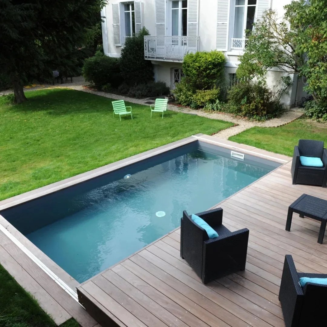 Раздвижная терраса для бассейна в Воронеже